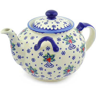 Polish Pottery Tea or Coffee Pot 98 oz Ringing Bells