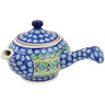 Polish Pottery Tea Pot with Sifter 15 oz Top Of The Morning UNIKAT