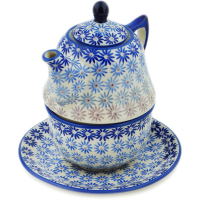Polish Pottery Tea Set for One 22 oz Calm Radiance