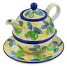 Polish Pottery Tea Set for One 22 oz Fresh Pear