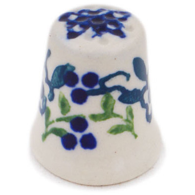 Polish Pottery Thimble 1&quot; Last Summer Flowers