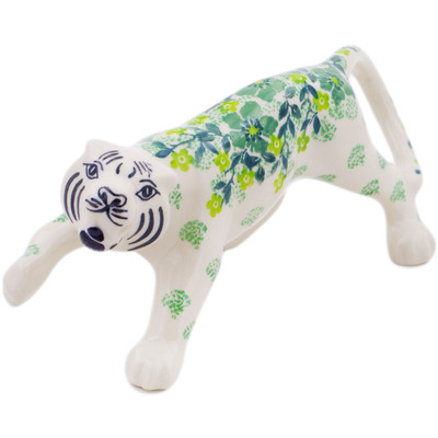 Polish Pottery Tiger Figurine 7&quot; Envy