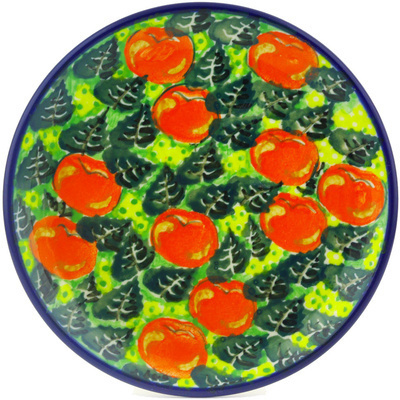 Polish Pottery Toast Plate Apple Grove UNIKAT