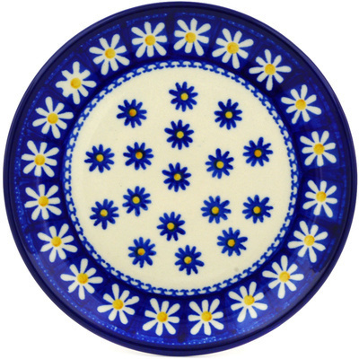 Polish Pottery Toast Plate Asters And Daisies