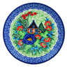 Polish Pottery Toast Plate Autumn Chalet UNIKAT