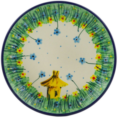 Polish Pottery Toast Plate Beehive Full Of Bees UNIKAT