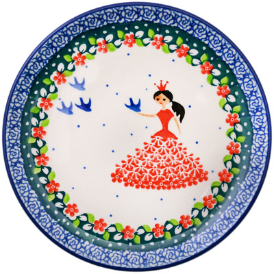 Polish Pottery Toast Plate Bird Princess