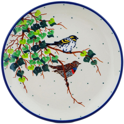 Polish Pottery Toast Plate Birds Of A Feather UNIKAT