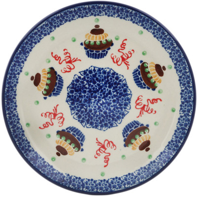 Polish Pottery Toast Plate Birthday Cupcakes