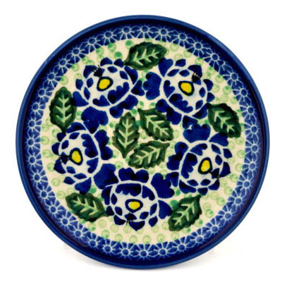 Polish Pottery Toast Plate Blue Bliss