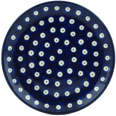 Polish Pottery Toast Plate Blue Eyes