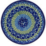 Polish Pottery Toast Plate Blue Passion