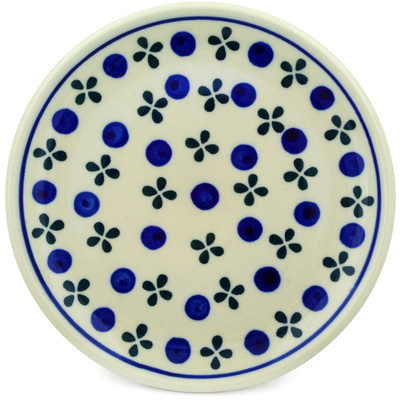 Polish Pottery Toast Plate Blueberry Blossoms