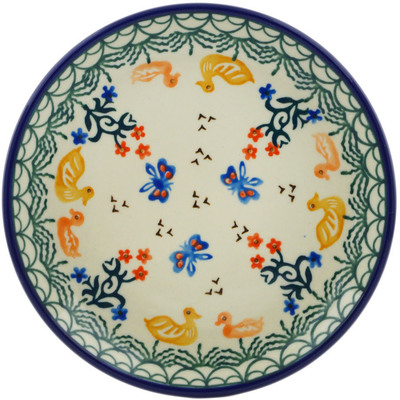 Polish Pottery Toast Plate Children&#039;s Spring