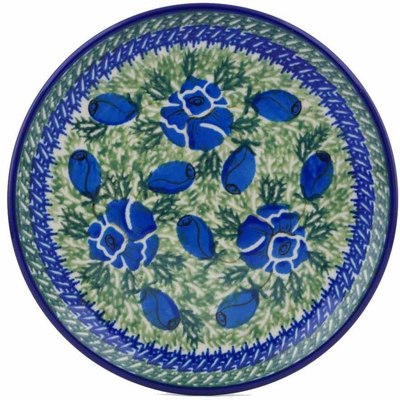 Polish Pottery Toast Plate Daffodil Dreams UNIKAT