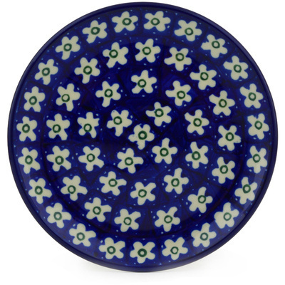Polish Pottery Toast Plate Daisy Patch