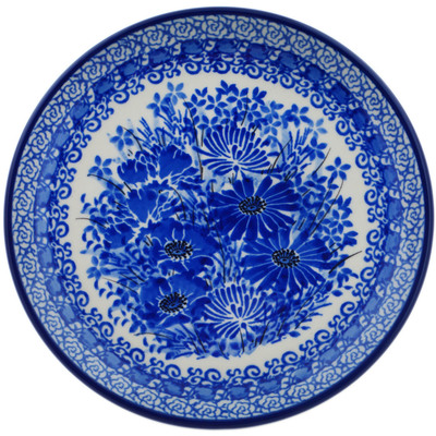 Polish Pottery Toast Plate Dreams In Blue UNIKAT