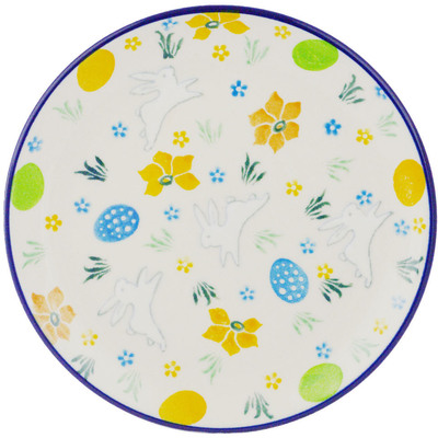 Polish Pottery Toast Plate Egg Hunt