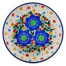 Polish Pottery Toast Plate Fascinating Flora UNIKAT