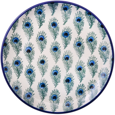 Polish Pottery Toast Plate Feathery Delight