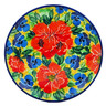 Polish Pottery Toast Plate Flowers Collected On A Sunny Day UNIKAT