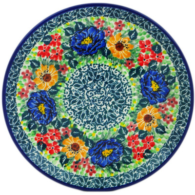 Polish Pottery Toast Plate Glorious Beauty UNIKAT