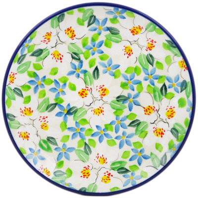 Polish Pottery Toast Plate Green With Envy UNIKAT