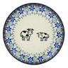 Polish Pottery Toast Plate Happy Cows