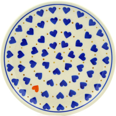 Polish Pottery Toast Plate Heart Of Hearts