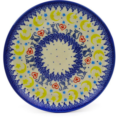 Polish Pottery Toast Plate Kittens Of The Heart