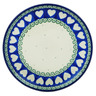 Polish Pottery Toast Plate Light Hearted