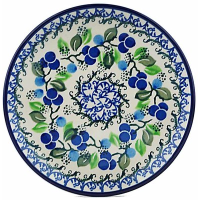 Polish Pottery Toast Plate Limeberry