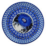 Polish Pottery Toast Plate Mardigras Mask UNIKAT