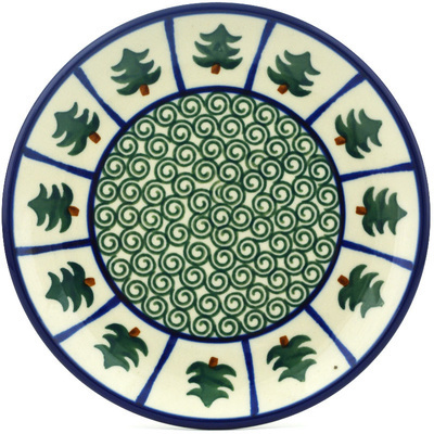 Polish Pottery Toast Plate Perky Pine