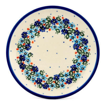 Polish Pottery Toast Plate Polish Wreath