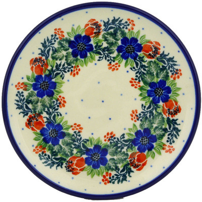 Polish Pottery Toast Plate Polish Wreath