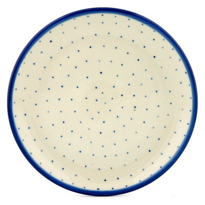 Polish Pottery Toast Plate Polka Dot