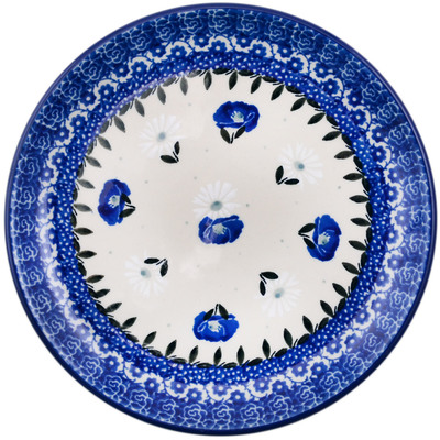 Polish Pottery Toast Plate Poppies In The Snow