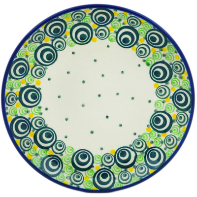 Polish Pottery Toast Plate Radiant Rounds