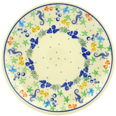 Polish Pottery Toast Plate Seaside Splendor