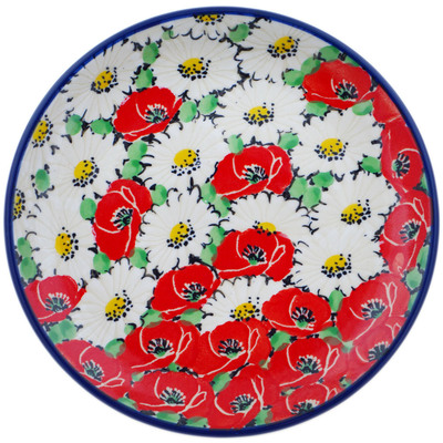 Polish Pottery Toast Plate Spring Blossom Harmony UNIKAT