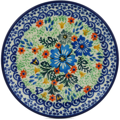 Polish Pottery Toast Plate Spring Essence UNIKAT