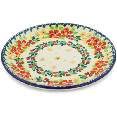 Polish Pottery Toast Plate Summer Blossoms