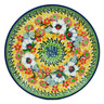 Polish Pottery Toast Plate Sunset Fields UNIKAT