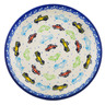 Polish Pottery Toast Plate Traffic Jam