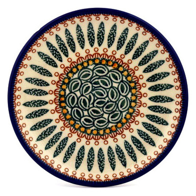 Polish Pottery Toast Plate Tuscan Countryside