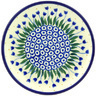 Polish Pottery Toast Plate Water Tulip