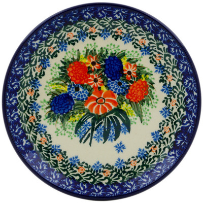 Polish Pottery Toast Plate Wedding Bouquet UNIKAT