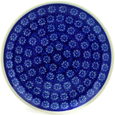 Polish Pottery Toast Plate Winter Daisies