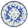 Polish Pottery Toast Plate Winter Deer